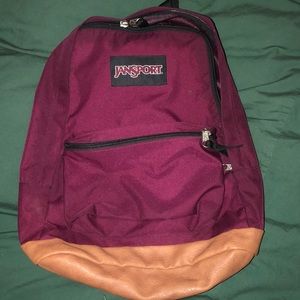 Maroon jansport backpack
